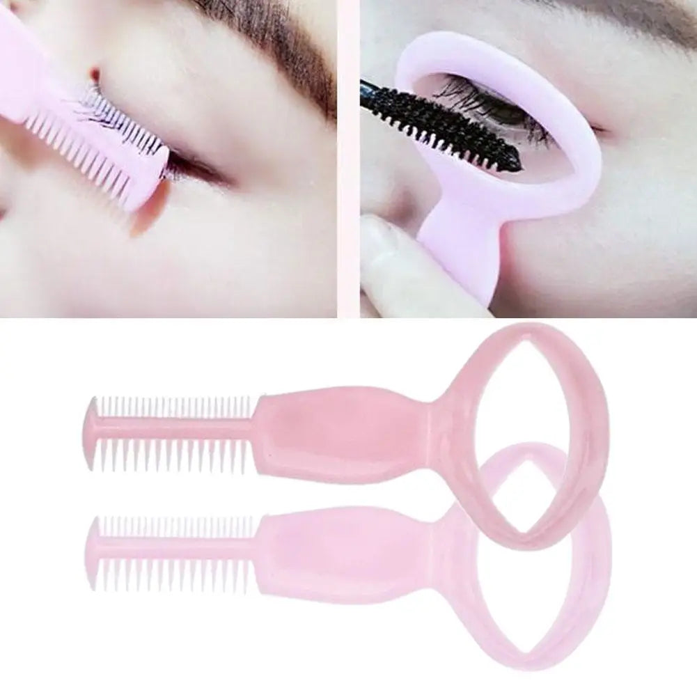 Plastic Portable Mascara Shield Applicator Eyelash Guide Aids Lashes Comb Eyelashes Grooming Brush Women Girls Eyes Makeup Tool Quake