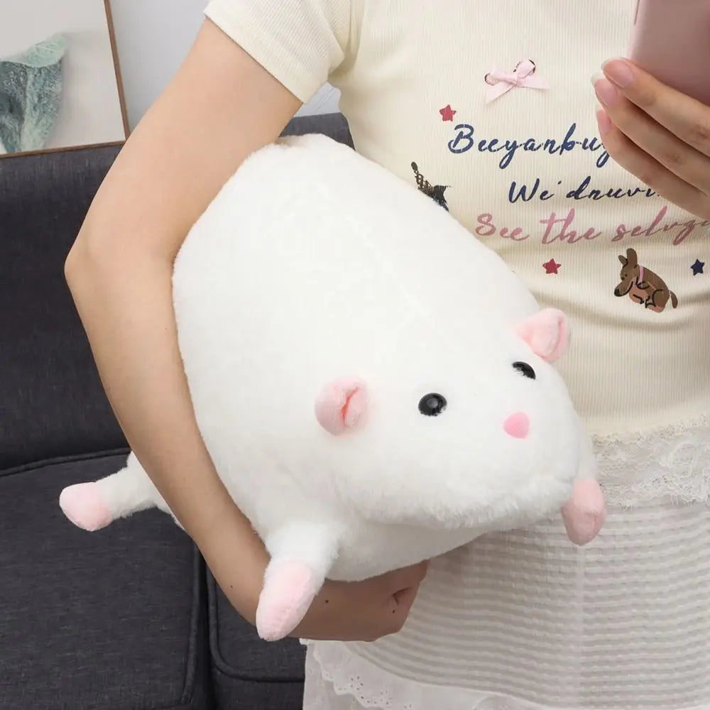 Cute 30/45/90cm Mouse Doll Plush Oversized Flower Branch Rat Doll Soft Cartoon Animal Figure Kids Gift Birthday Quake