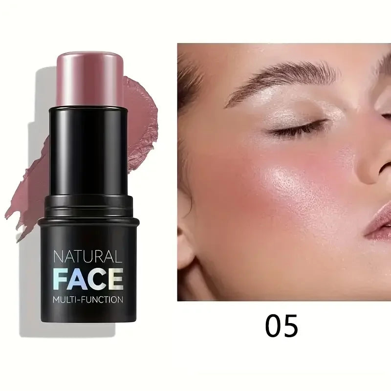 Natural Face Highlighter Concealer,Waterproof Face Contour Pen, Easily Sculpt Your Fface to Create a Perfect Light Makeup Effect Quake 05