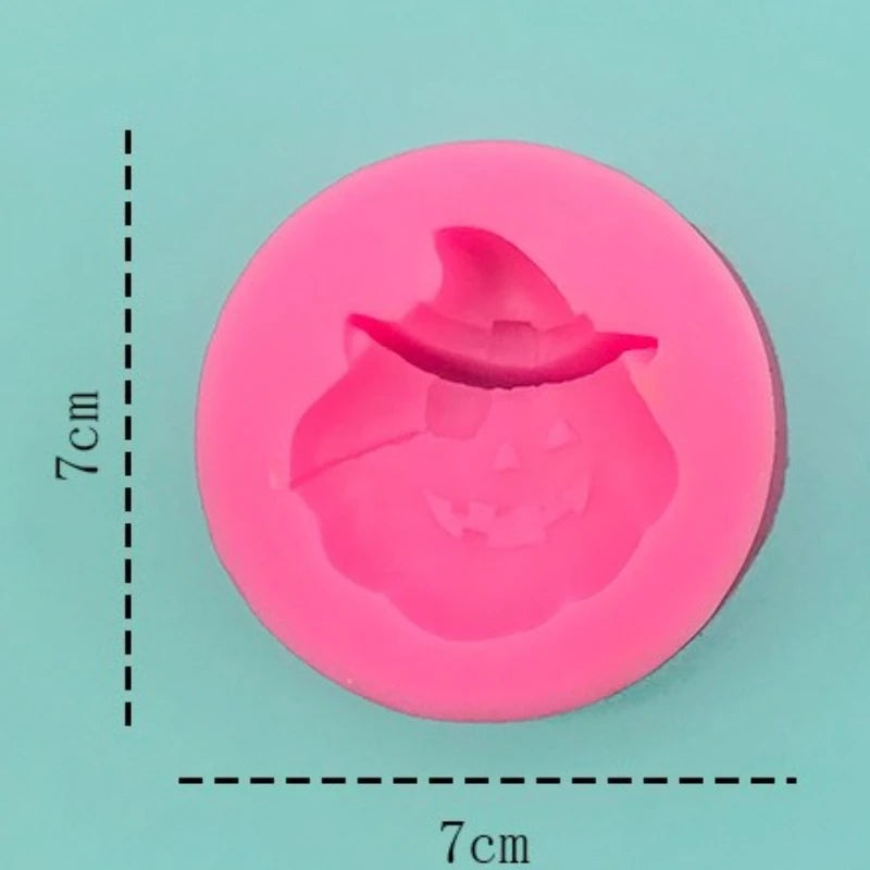 Pirate Pumpkin Shaped Silicone Mold DIY Halloween Theme Cake Mold Baking Decoration Quake A