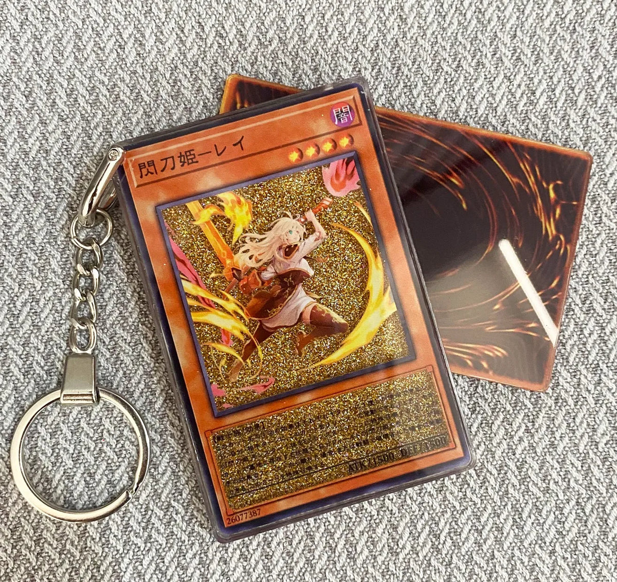 Hot Yu-Gi-Oh! Stardust Dragon Blue-Eyes White Dragon Mind Crush Sand Keychain Glitter Flow Motion Card Holder Collectible Gift Quake sku10