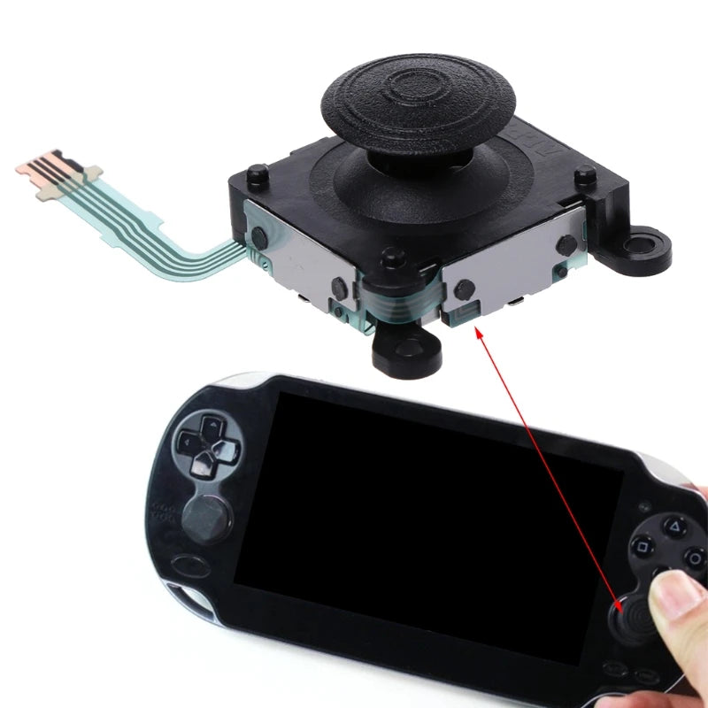For PSVita PS Vita 2000 Slim 3D Analog Joystick Controller Thumb Stick Replacement for PSV2000 for PSV 2000 Analog Repai K1KF Quake