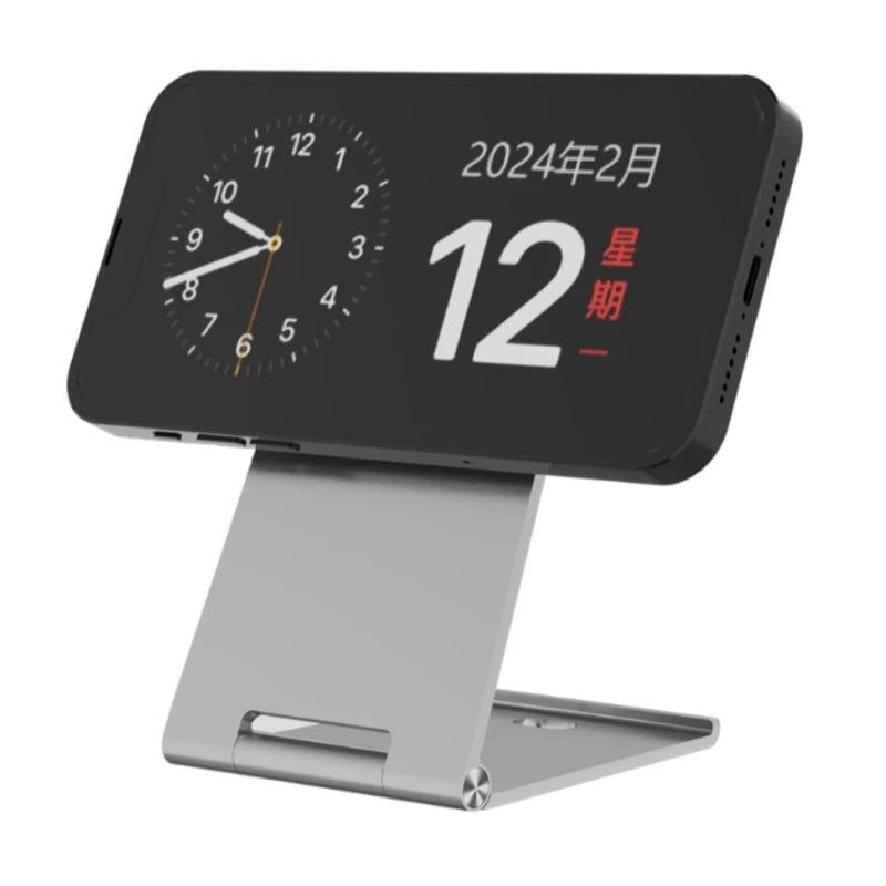 Wireless Pad 15W Fast Charging Dock for Cellphone Tablet Wireless Charging Pad Strong Charging K1KF Quake Silver