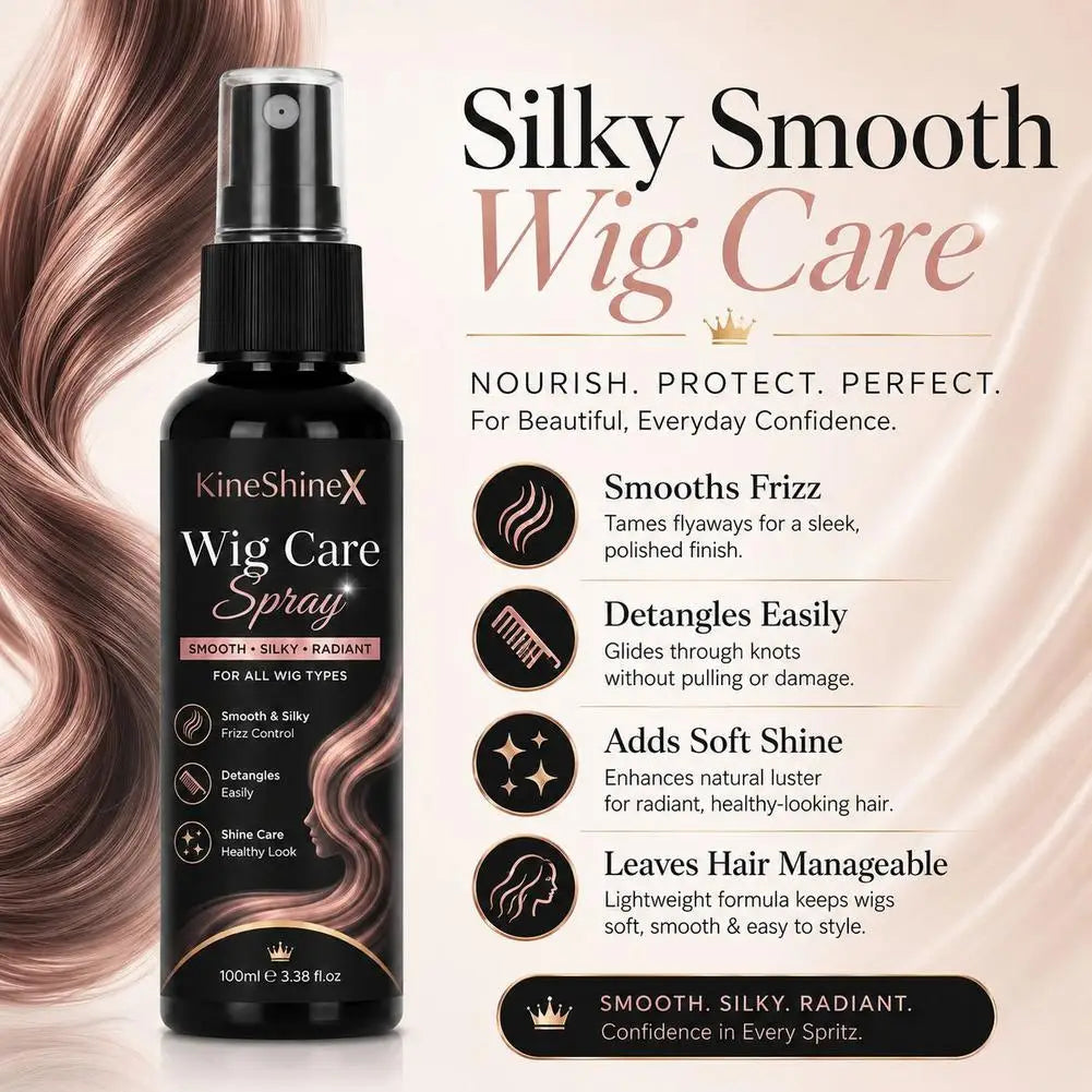 Wig Care Spray Leave-in Conditioner Moisturizing Smoothing Anti-frizz Detangle Soften Repair For Human Hair & Synthetic Wigs Quake