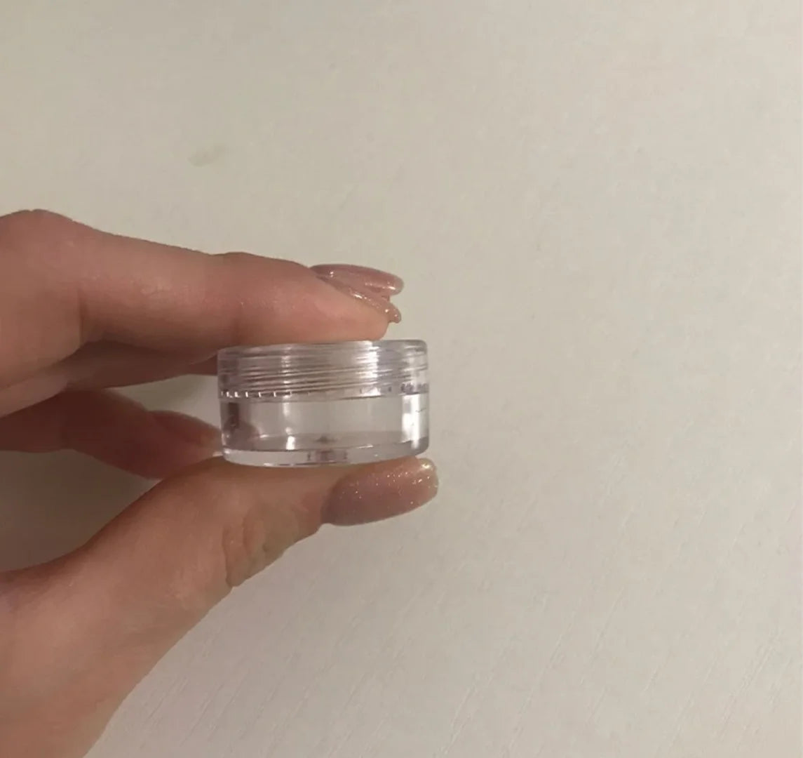 vvocci 50pcs 5g Clear Cosmetic Cream Sample Jars – Transparent Portable Containers for Balm, Lip Care & Skincare Quake