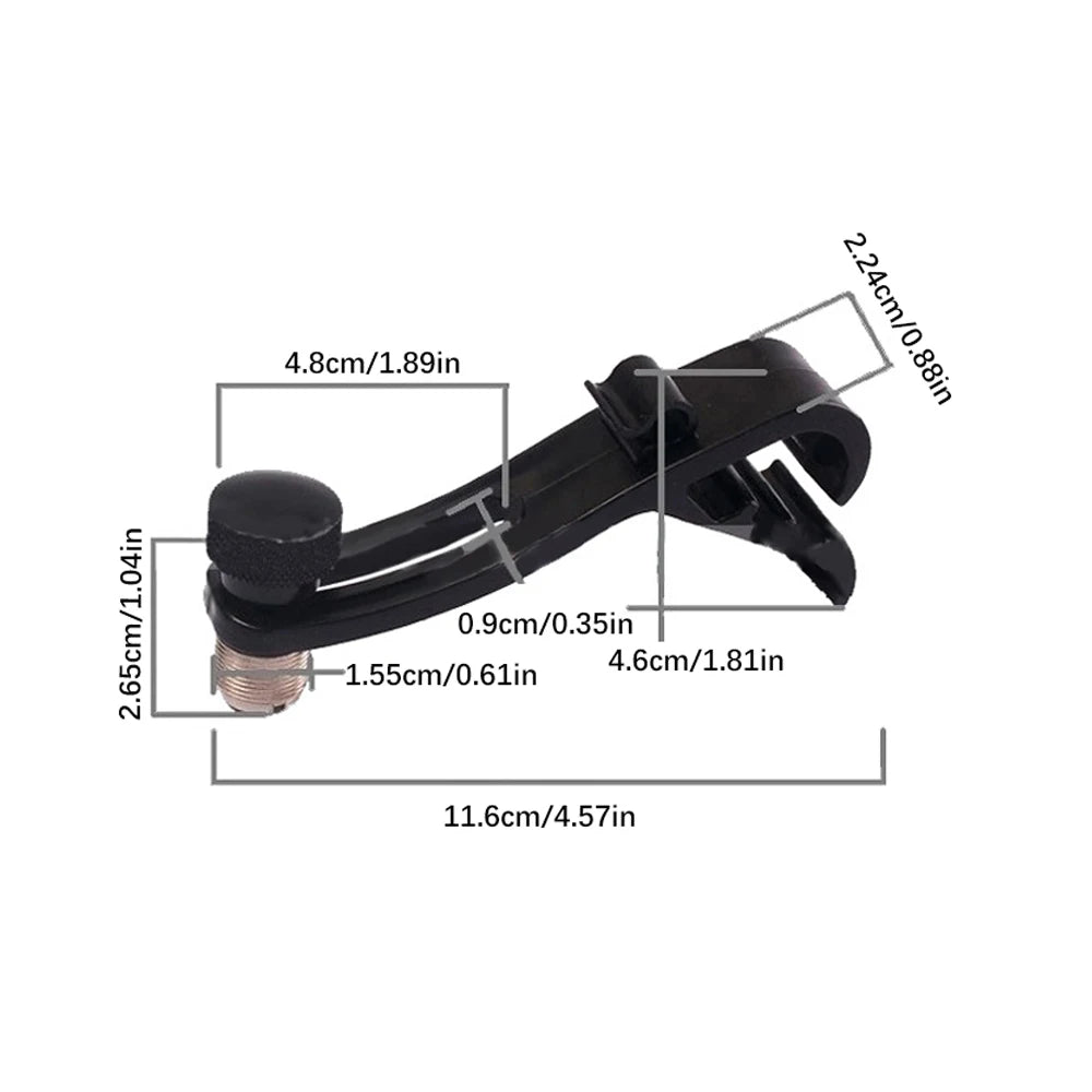 1/4 PCS Drum Microphone Clip Drum Rim Mic Clips Adjustable Drum Microphone Clip Cymbal Shockproof Drum Microphone Securing Clip Quake