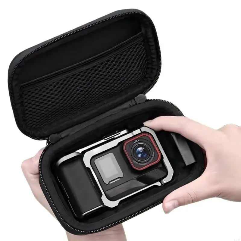 Reliable Faux Leather Camera Container For 360 Camera Featuring Lightweight Frame And Water Resistant Material K1KF Quake