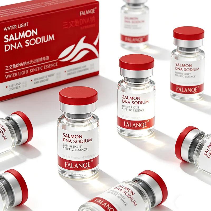 Salmon DNA Sodium Ampoule Serum Facial Moisturizing Hydrating Skin Care Nourishing Essence 10/20/30Pcs Quake