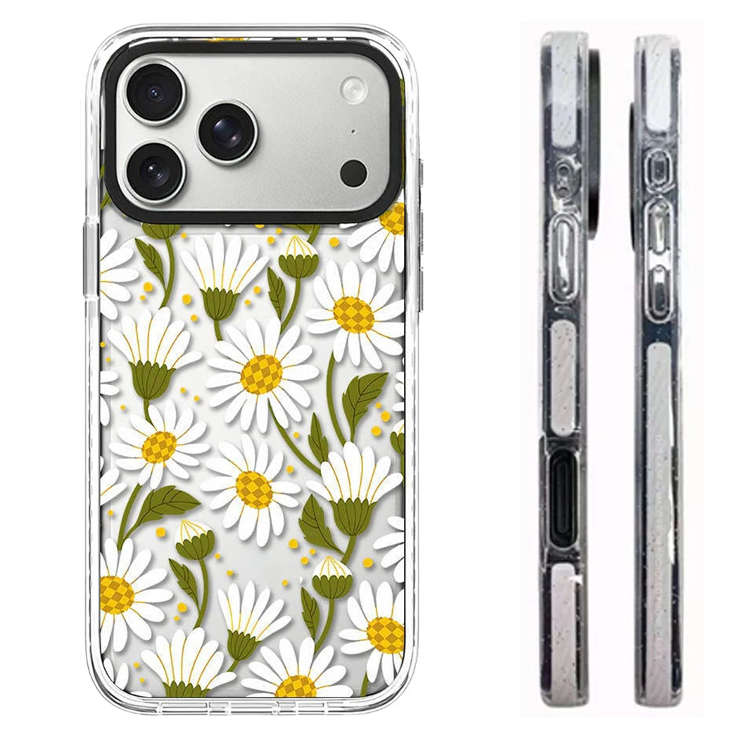 6083132 White Border Magnetic Phone Case Cover for IPhone 13 14 15 16 17 18 Pro Max Case Quake white (MagSafe) iPhone17 Pro