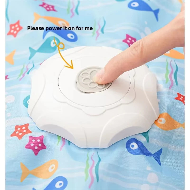 Cat hunting cover toy automatic turntable cat teasing stick pet game cover cat interactive toy hiding cover toy Mimi's favorite Quake