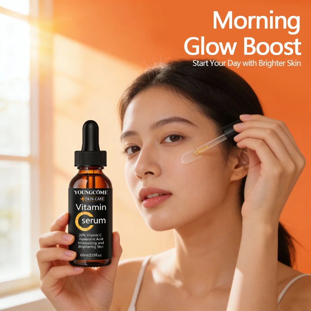 20% Vitamin C Serum Moistunaing Skin Lifting Firm Fade Fine Lines Anti-aging Essence Whitening Brighten Nourish Skin Care Quake