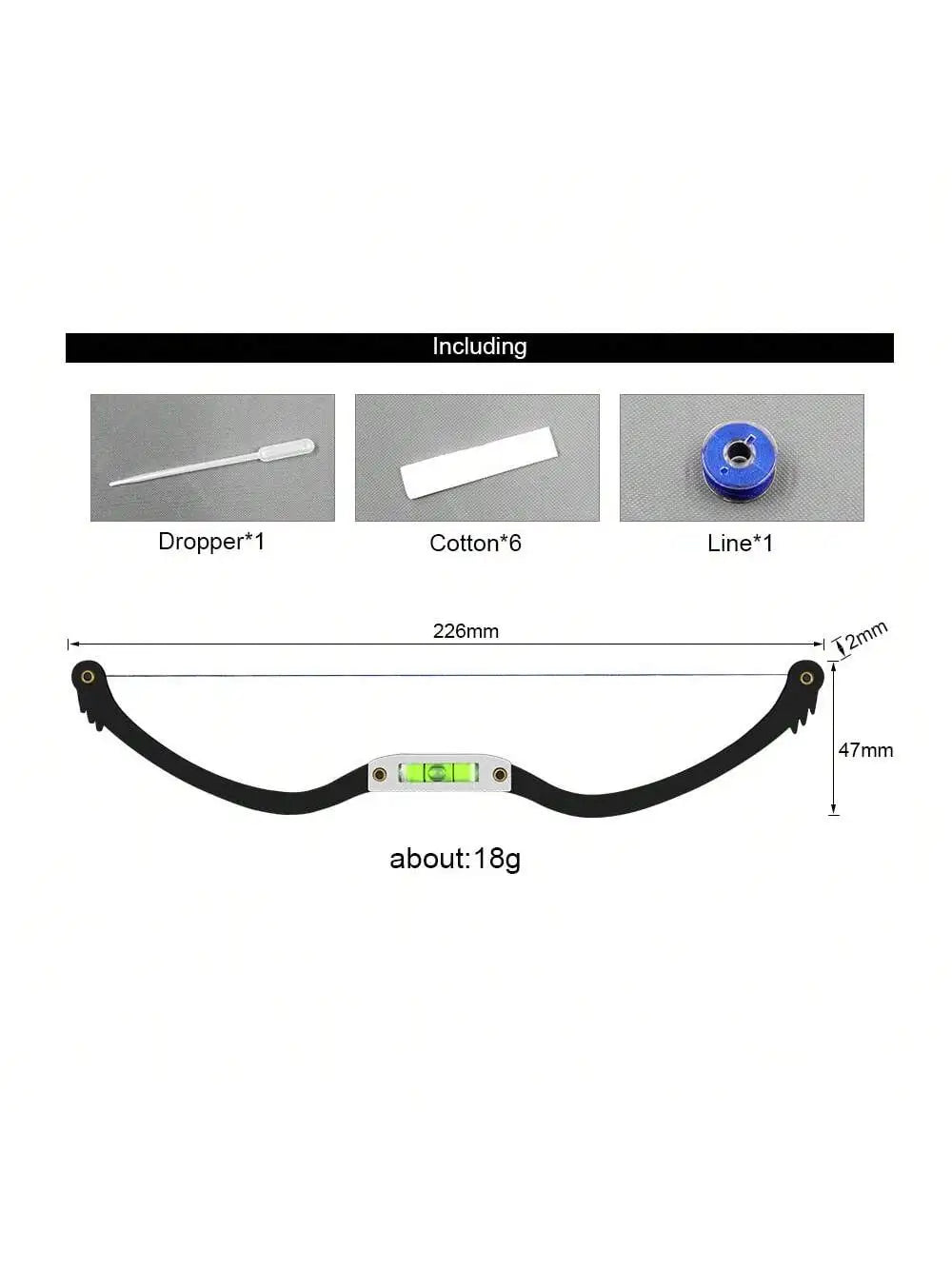Semi-Permanent Eyebrow Positioning Metal String Mark Ruler Quake