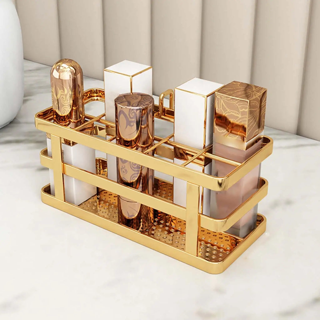 Makeup Organizer Cosmetics Storage Display Caddy Holder for Dresser Countertop for Girls Quake Lipstick14.2x6.2x6.5