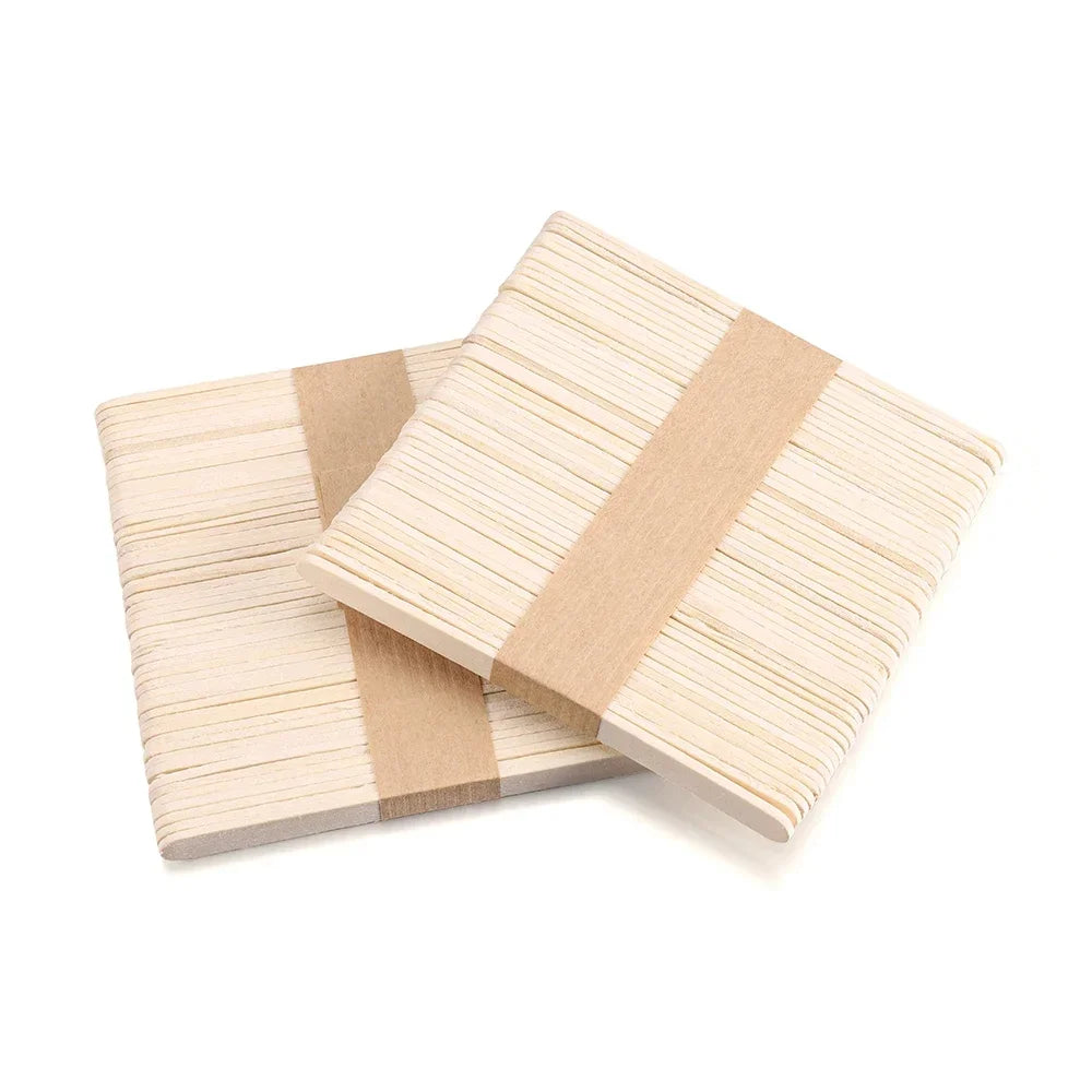 Resin Cream Stick 50/100/150Pcs Tool Epoxy Stirring Stick Popsicle Ice Handmade DIY Resin Mold Wood Ice Pop Sticks Making Tools Quake