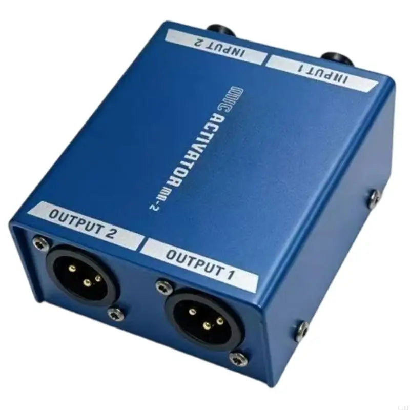 XLR Boosters Preamp for Recording Chains, Compactly Metal Mics Preamplifier with XLR Input and Output for Studio and K1KF Quake K1KF8NB905117-BL-2 CN