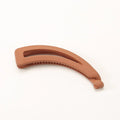 Solid Color Frosted Banana Clip Fashion Banana Ponytail Holder Korean Style Hair Clip Hairpins Barrettes Women Hair Accessories Quake orange
