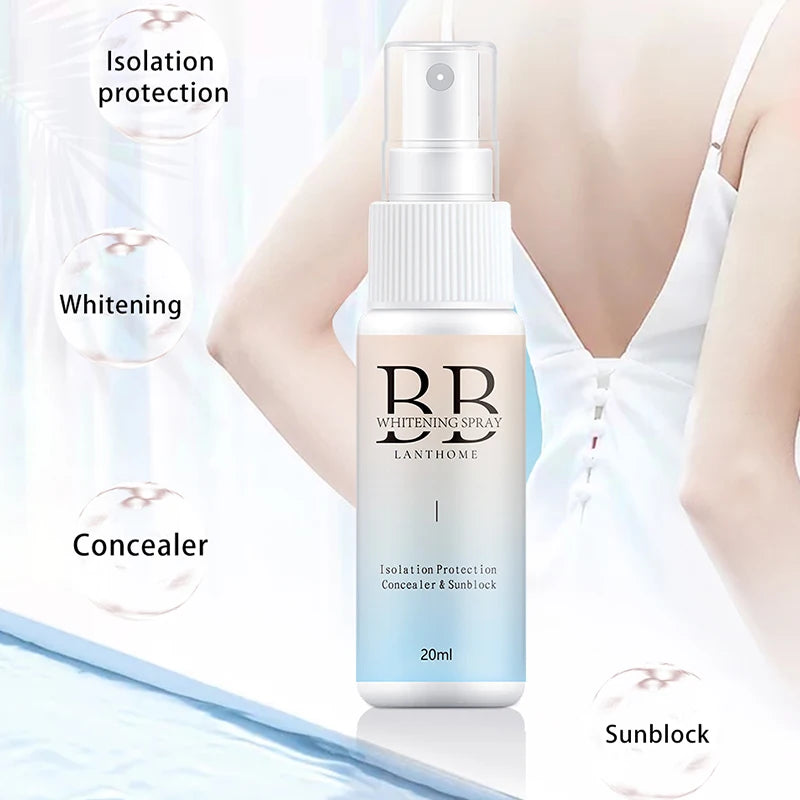 BB Whitening Spray Skin Brightening Moisturizing BB Cream Face Foundation Nourishing Skin Care Beauty Cosmetics Quake