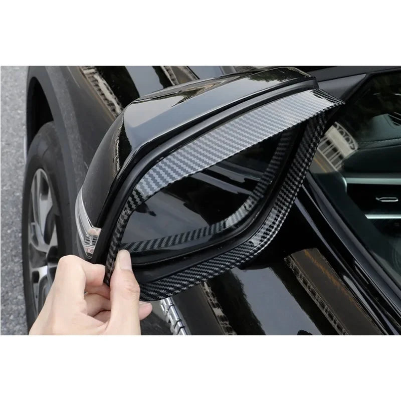 For Mitsubishi Outlander 2022-2024 2x Car Sticker ABS Exterior Side Mirror Rain Eyebrow Frame Trim Decorative Accessories Parts Quake