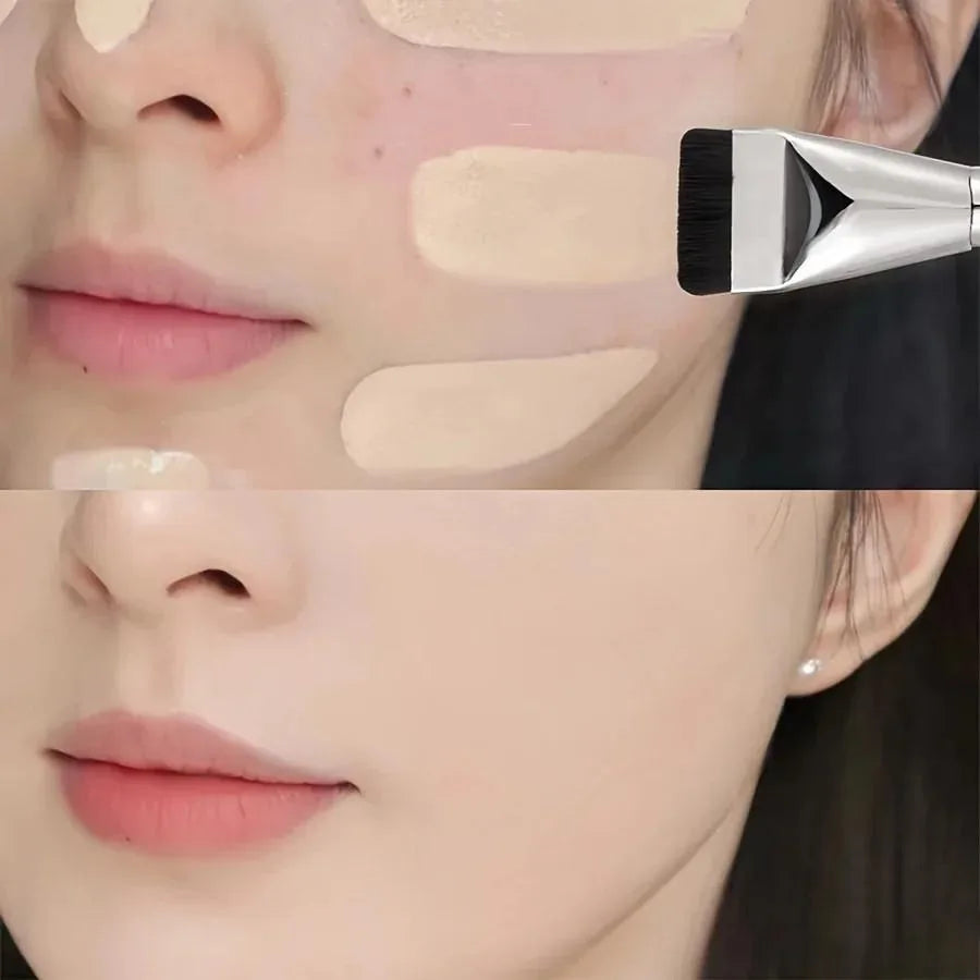 Beauty makeup tools one-word foundation brush do not eat powder flat head base makeup brush makeup brush Quake