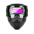 Automatic light-changing welding helmet Auto Darkening Welding Glasses Work Protective Equipment Adjustable Band Split Type Brea Quake B