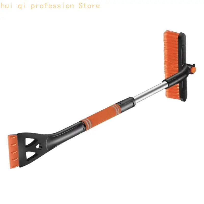 360 Rotatable Snow Brush Head ABS Ice Scraper With Ergonomic Grip For Vehicle Snow Removal H8WE Quake