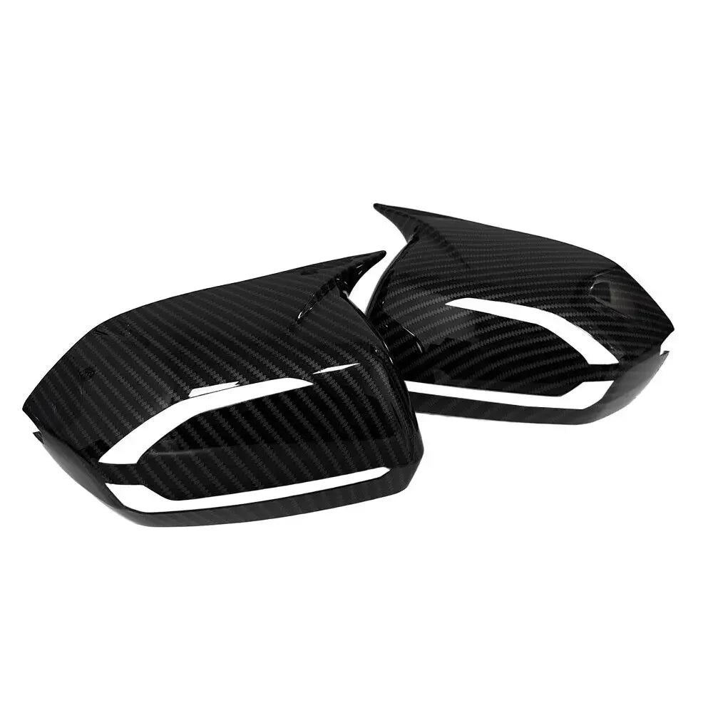 For Hyundai Palisade 2019-2025 Car Sticker Rearview Side Mirror Cover Wing Cap Exterior Door Rear View Case Trim Carbon Look Quake