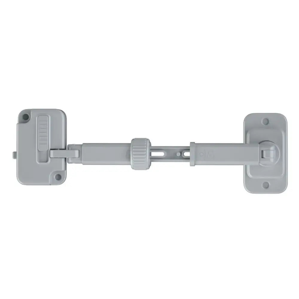 Multifunction ABS Window Lock No Punching Anti-theft Window Restrictor Adjustable Safety Buckle Window Stopper Home Quake Grey