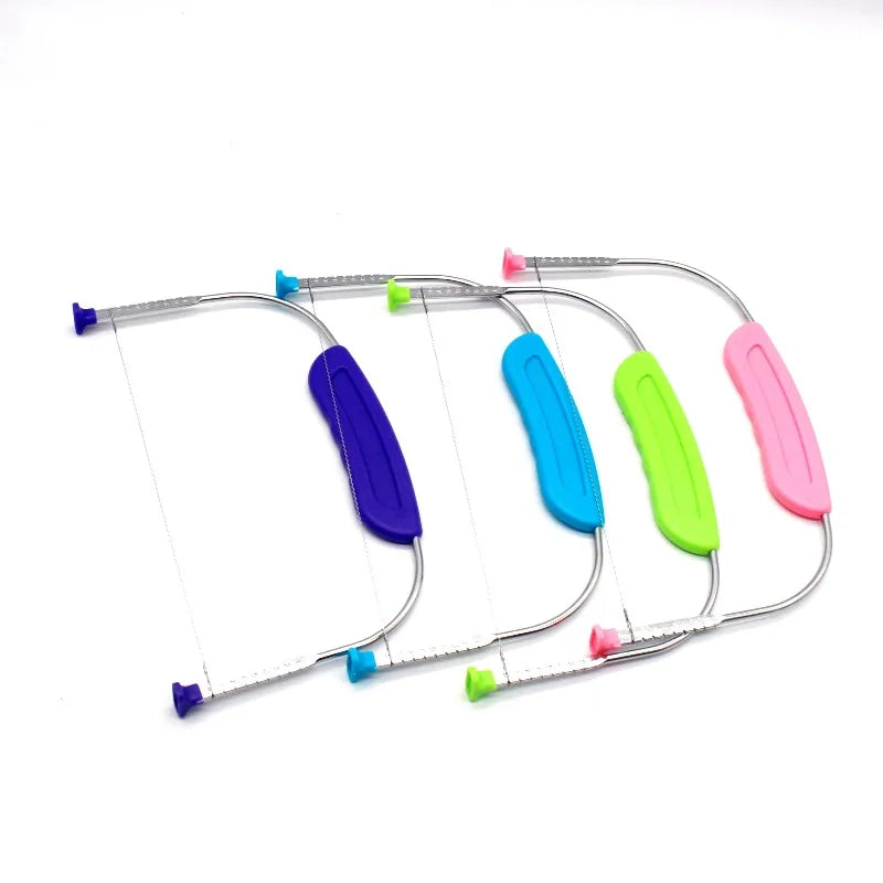 Adjustable Cake Leveler Slicer Stainless Steel Wire Bread Cutter DIY Toast Layer Slicing Tool for Home Baking Quake