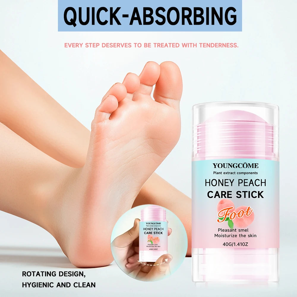  Honey Peach Care Foot Stick Deodorant Stick Anti Sweating Keep Drying Fragrance RemoveFoot Odor Foot Refresh Sticks Quake