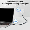 1.8m Long USB C to RJ45 Gigabit Ethernet Cable Braided Fast Speed Corded Internet Cord for Laptops Tablets K1KF Quake China Mainland