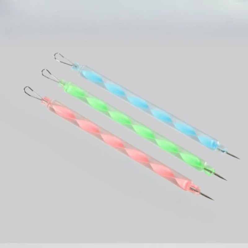 vvocci Double-headed Rotating Comedone Extractor Acne Needle Portable Colorful Blackhead Extractor 1pcs Quake