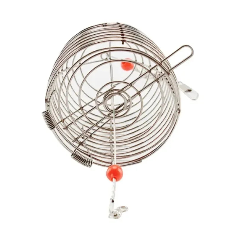 Shrimp Feeding Dish Stainless Steel Shrimp Bowls Feed Dish Metal Container Bait Cage Fish Tank Accessories for Shrimp Foods Quake