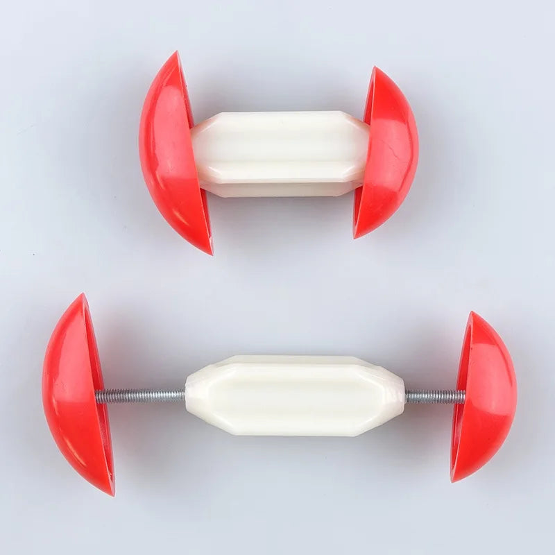 1pair Mini Shoe Stretcher Adjustable Width Extender Toe Rack Portable Shoe Anti-Wrinkle Plastic Shoe Stretcher Easy To Use Quake Red