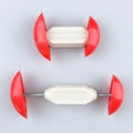 1pair Mini Shoe Stretcher Adjustable Width Extender Toe Rack Portable Shoe Anti-Wrinkle Plastic Shoe Stretcher Easy To Use Quake Red