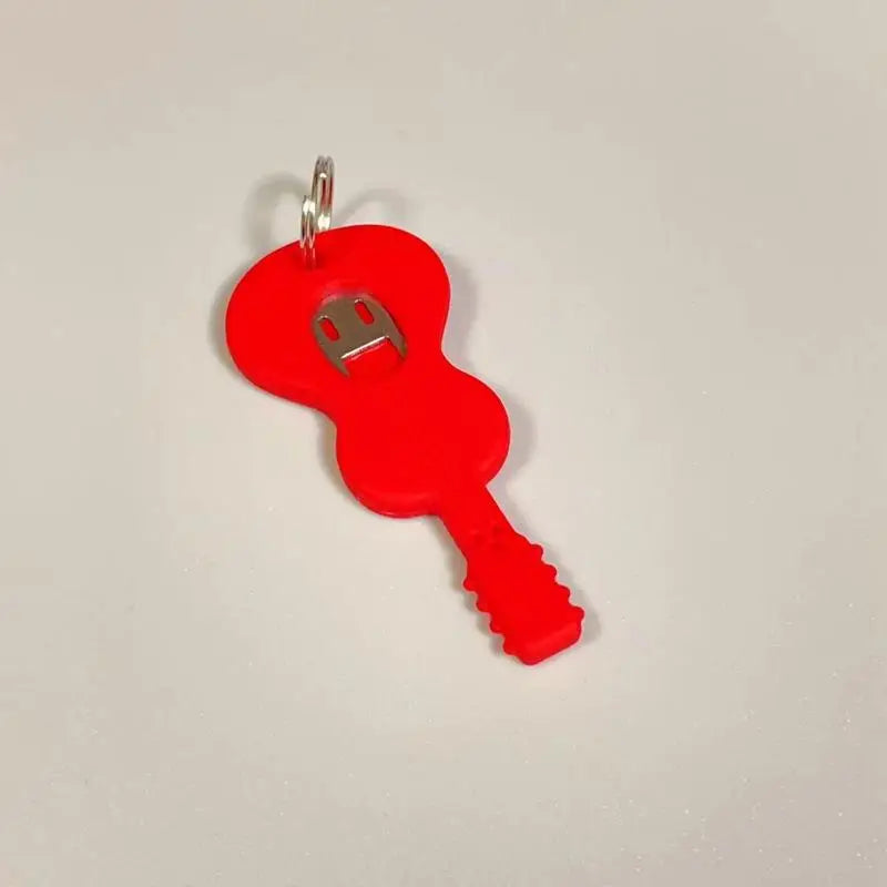 1/10Pcs Anti-Lost Sim Card Eject Pin Needle Universal Mobile Phone Steel Ejector Pin SIM Card Tray Opener Keyring Quake Red-1Pcs