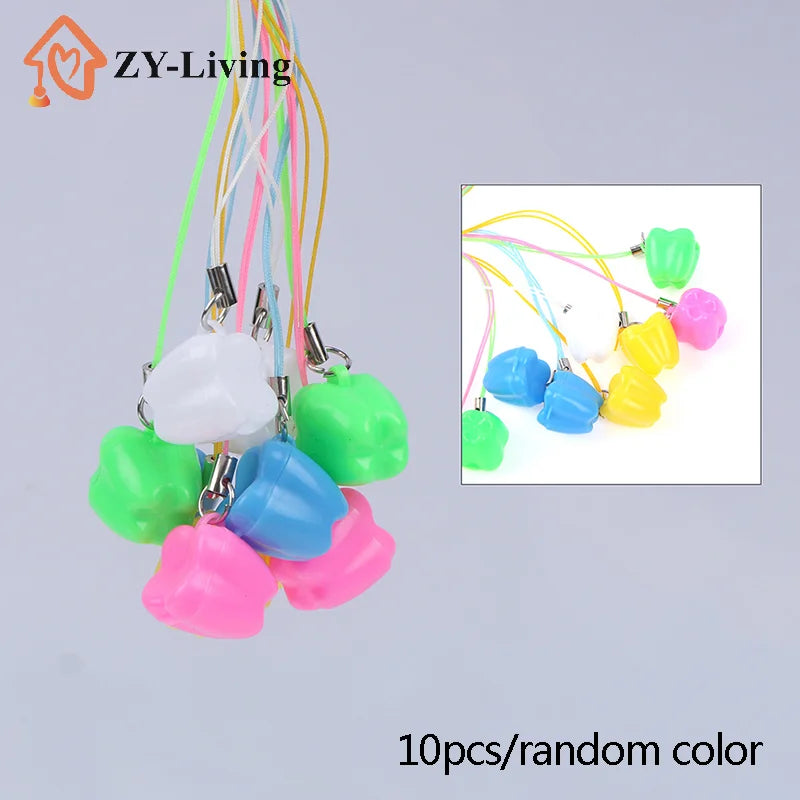 10pcs Colorful Baby Kids Tooth Storage Box Organizer Milk Box Children's Souvenir Save Baby Teeth Keepsake Holder Quake