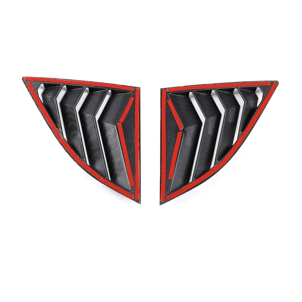 For Toyota Supra A90 A91 2019-2025 Pair Car Rear Louver Window Side Shutter Cover Trim Sticker Vent Scoop ABS Carbon Accessories Quake