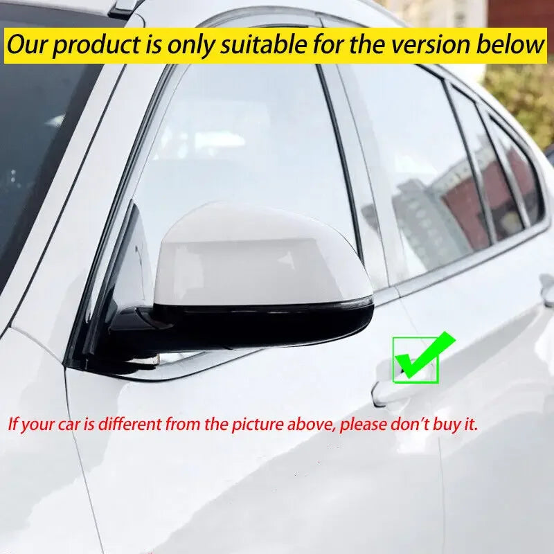 For BMW X3 F25 X4 F26 X5 F15 X6 F16 2014-2018 Car Replacement Rearview Side Mirror Cover Wing Cap Exterior Door Case Trim Carbon Quake