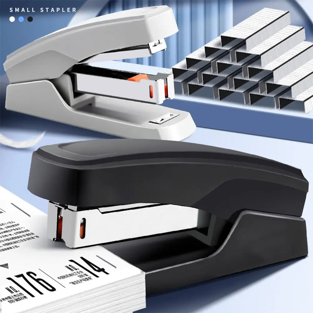 Use 24/6 Staples Stapler Mini Portable Effortless Stapling Machine Labor-saving Large Size Manual Binding Tool Office School Quake