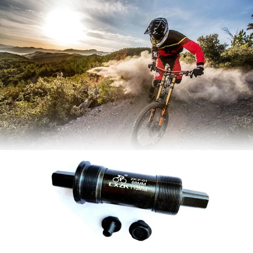 Bottom Bracket Threaded BB Variable Speed Bicycle 113mm 118mm Bicycle Bottom Bracket 120mm 126mm Square Taper Bottom Bracket Quake