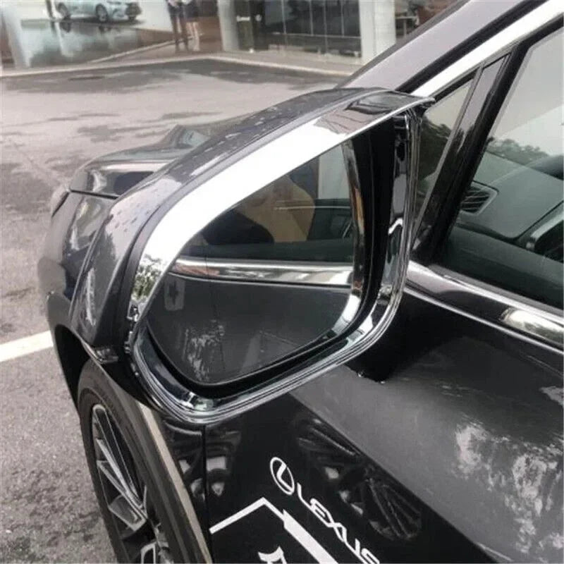 For Lexus NX 250 260 350 2022-2024 2x Car Sticker ABS Exterior Side Mirror Rain Eyebrow Frame Trim Decorative Accessories Parts Quake