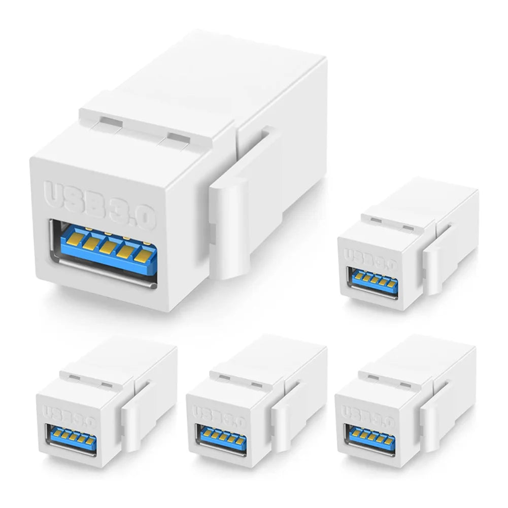 Premium USB 3.0 Keystone Jack Insert for Reliable Connection and Signal Stability Suitable for Ethernet and Networking Equipment Quake