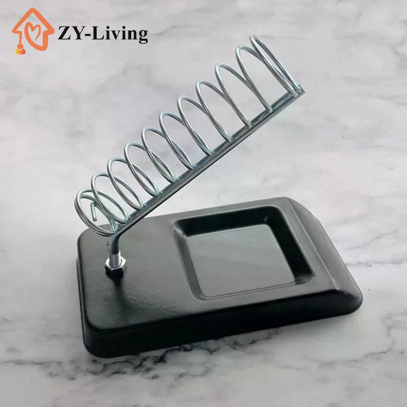 Soldering Iron Stand Portable Holder Soldering Tin Stand with Welding Cleaning Sponge Electric Soldering Iron Accessories Quake