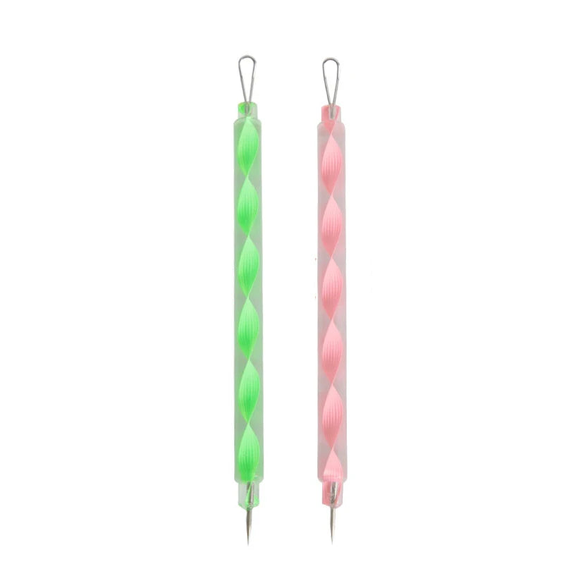 vvocci Double-headed Rotating Comedone Extractor Acne Needle Portable Colorful Blackhead Extractor 1pcs Quake