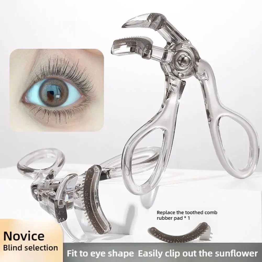 Portable Wide-Angles Eyelashes Curler And Partial Eyelash Curler Eye Lash Curler With One-Clip Comb Makeup Tool For Woman Girls Quake