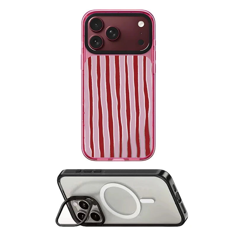 6092071 Impact Case - Mirror / Glaze Magnetic Cover: Compatible with IPhone 18 17 Pro Max 18Pro Quake stand (MagSafe) 5 for iPhone18 Pro Max