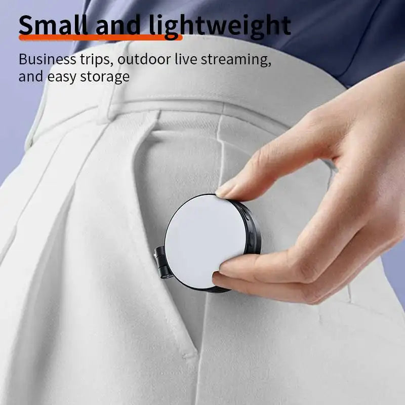 Smartphone Magnetic Fill Light Mini Selfie Light 3 Modes Adjustable Brightness for Phone Quake