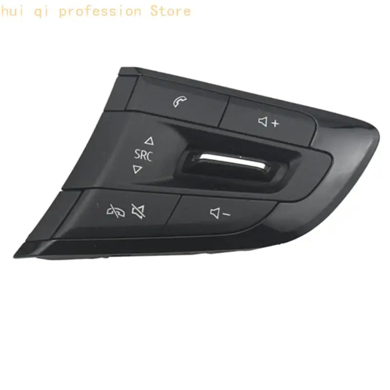 Steering Wheel Interior Button Panel, Black ABS Button Assembly for Worn Button Repair and Everyday Trim Service H8WE Quake