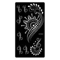 1 Pc Tattoo Stencils Henna India Hollow Airbrush Stencil Waterproof Arm Body Temporary Tattoo Stencil Sticker for Drawing Black Quake S1284