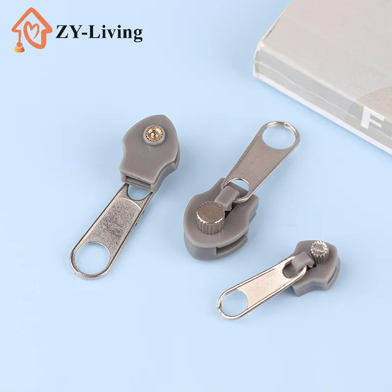 3Pcs Universal Fix Zipper Head Removable Instant Zipper Repair Replacement Bad Buckle DIY Zipper Head Sewing Accessories Quake
